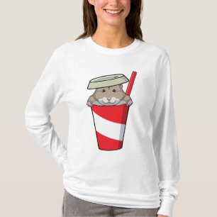 Hamster mit Drink T-Shirt