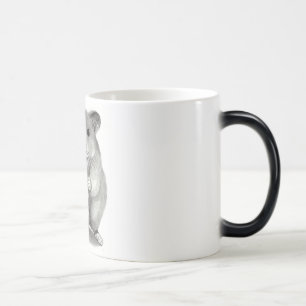 HAMSTER MIT ERDNUSS, BLEISTIFT-KUNST VERWANDLUNGSTASSE