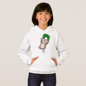 Hamster mit Fallschirm Hoodie (Vorne ganz)
