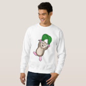 Hamster mit Fallschirm Sweatshirt (Vorne ganz)