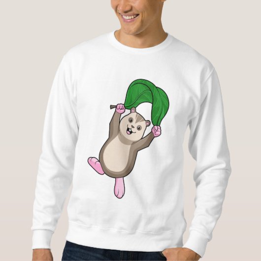 Hamster mit Fallschirm Sweatshirt (Vorderseite)