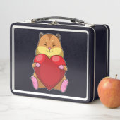 Hamster mit Herz Metall Brotdose (Beispiel)