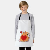 Hamster mit Herz Schürze (Getragen)