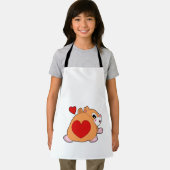 Hamster mit Herz Schürze (Insitu)