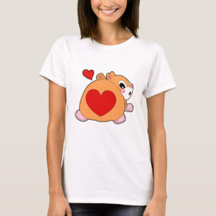 Hamster mit Herz T-Shirt