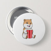 Hamster mit Knochen von Popcorn Button (Vorne & Hinten)