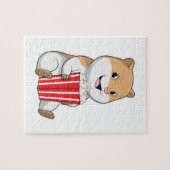 Hamster mit Knochen von Popcorn Puzzle (Horizontal)