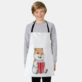 Hamster mit Knochen von Popcorn Schürze (Getragen)