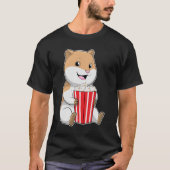 Hamster mit Knochen von Popcorn T-Shirt (Vorderseite)