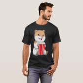 Hamster mit Knochen von Popcorn T-Shirt (Vorne ganz)
