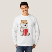 Hamster mit Knochen von Popcorn T-Shirt (Vorne ganz)