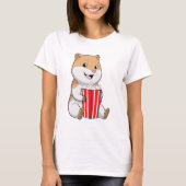 Hamster mit Knochen von Popcorn T-Shirt (Vorderseite)