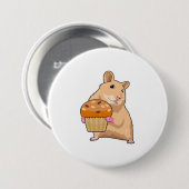 Hamster mit Muffin Button (Vorne & Hinten)