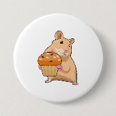 Hamster mit Muffin Button (Vorderseite)