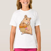 Hamster mit Muffin T-Shirt (Vorderseite)