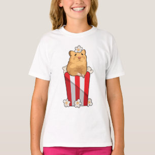 Hamster mit Popcorn T-Shirt