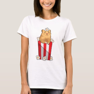 Hamster mit Popcorn T-Shirt