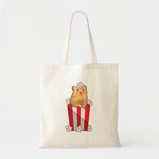 Hamster mit Popcorn Tragetasche (Vorne)
