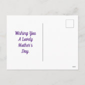 Hamster mit Rose Postkarte (Rückseite)