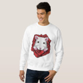 Hamster mit Rose Sweatshirt (Vorne ganz)