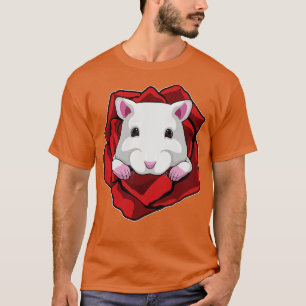 Hamster mit Rose T-Shirt