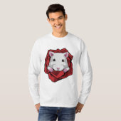 Hamster mit Rose T-Shirt (Vorne ganz)