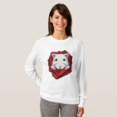 Hamster mit Rose T-Shirt (Vorne ganz)