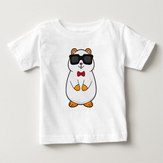 Hamster mit Sonnenbrille & Bow-Krawatte Baby T-shirt