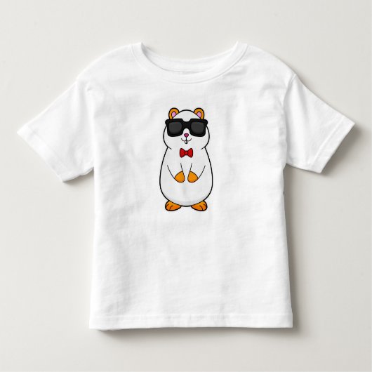 Hamster mit Sonnenbrille & Bow-Krawatte Kleinkind T-shirt (Vorderseite)