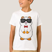 Hamster mit Sonnenbrille & Bow-Krawatte T-Shirt (Vorderseite)