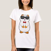 Hamster mit Sonnenbrille & Bow-Krawatte T-Shirt (Vorderseite)