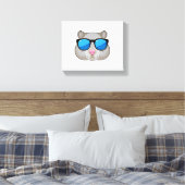 Hamster mit Sonnenbrille Leinwanddruck (Insitu (Schlafzimmer))