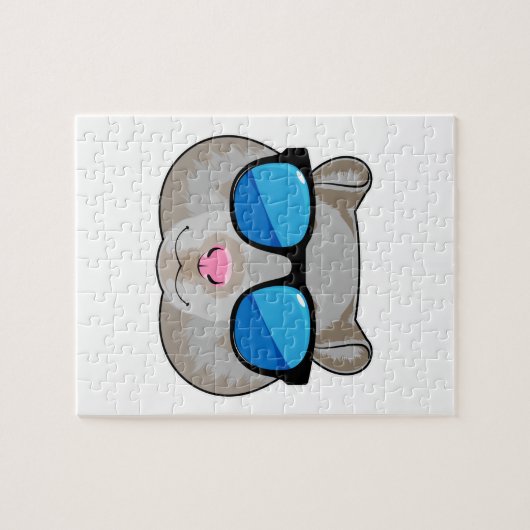 Hamster mit Sonnenbrille Puzzle (Horizontal)