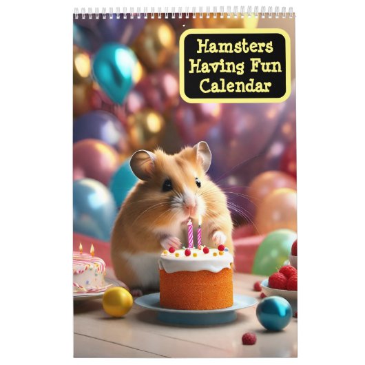 Hamster mit Spaß im Kalender (Titelbild)