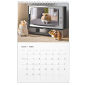 Hamster mit Spaß im Kalender (Mär 2026)