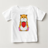 Hamster mit Strawberry Baby T-shirt (Vorderseite)
