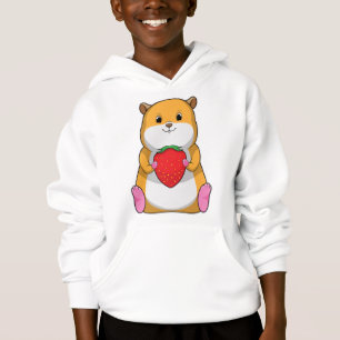 Hamster mit Strawberry Hoodie