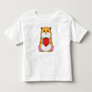 Hamster mit Strawberry Kleinkind T-shirt