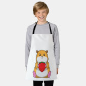 Hamster mit Strawberry Schürze (Getragen)