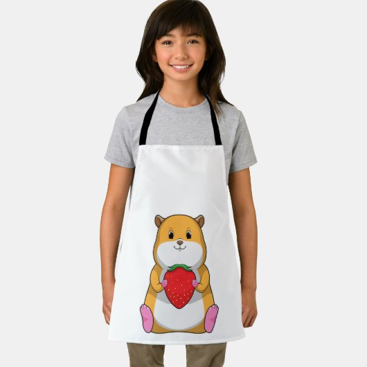 Hamster mit Strawberry Schürze (Insitu)