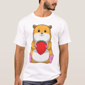 Hamster mit Strawberry T-Shirt (Vorderseite)