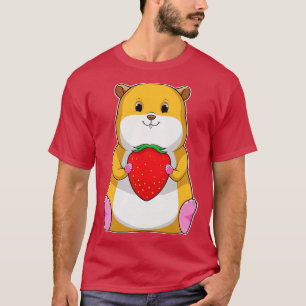Hamster mit Strawberry T-Shirt