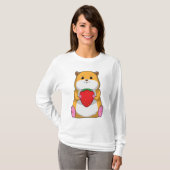 Hamster mit Strawberry T-Shirt (Vorne ganz)