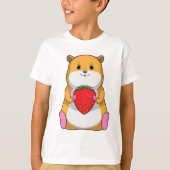 Hamster mit Strawberry T-Shirt (Vorderseite)