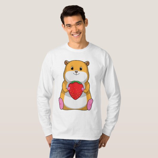 Hamster mit Strawberry T-Shirt (Vorne ganz)