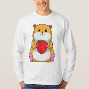 Hamster mit Strawberry T-Shirt