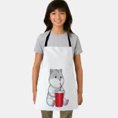 Hamster mit Tasse und Trinkstroh Schürze (Insitu)