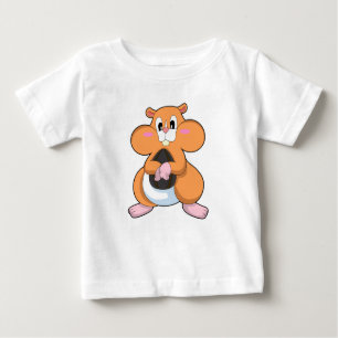Hamster mit Walnuss Baby T-shirt