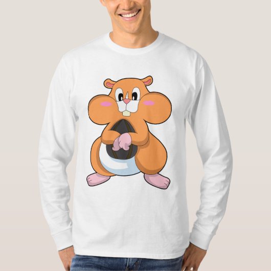 Hamster mit Walnuss T-Shirt (Vorderseite)