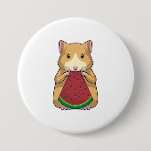 Hamster mit Watermelon Button (Vorderseite)